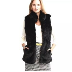 Banana Republic Faux Rabbit Fur Vest
